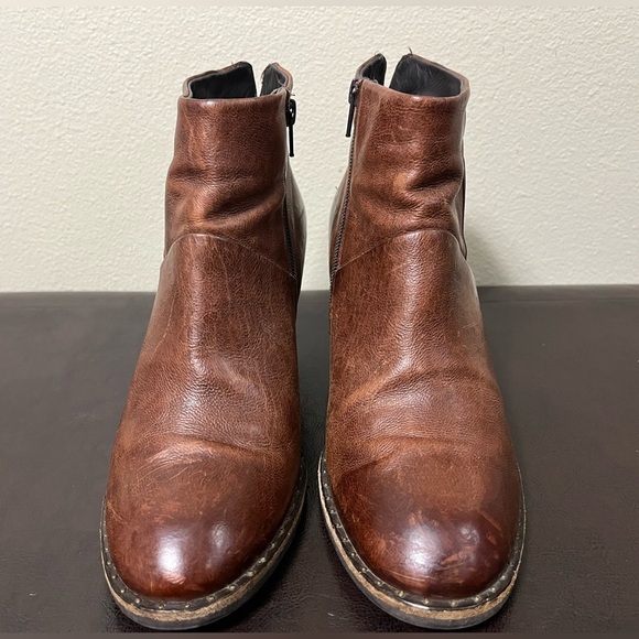 Paul Green Womens 7 UK 9US Booties Stella Stacked Heel Fashion Leather Classic - Picture 3 of 11